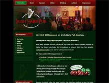 Tablet Screenshot of irishharp-zwickau.de